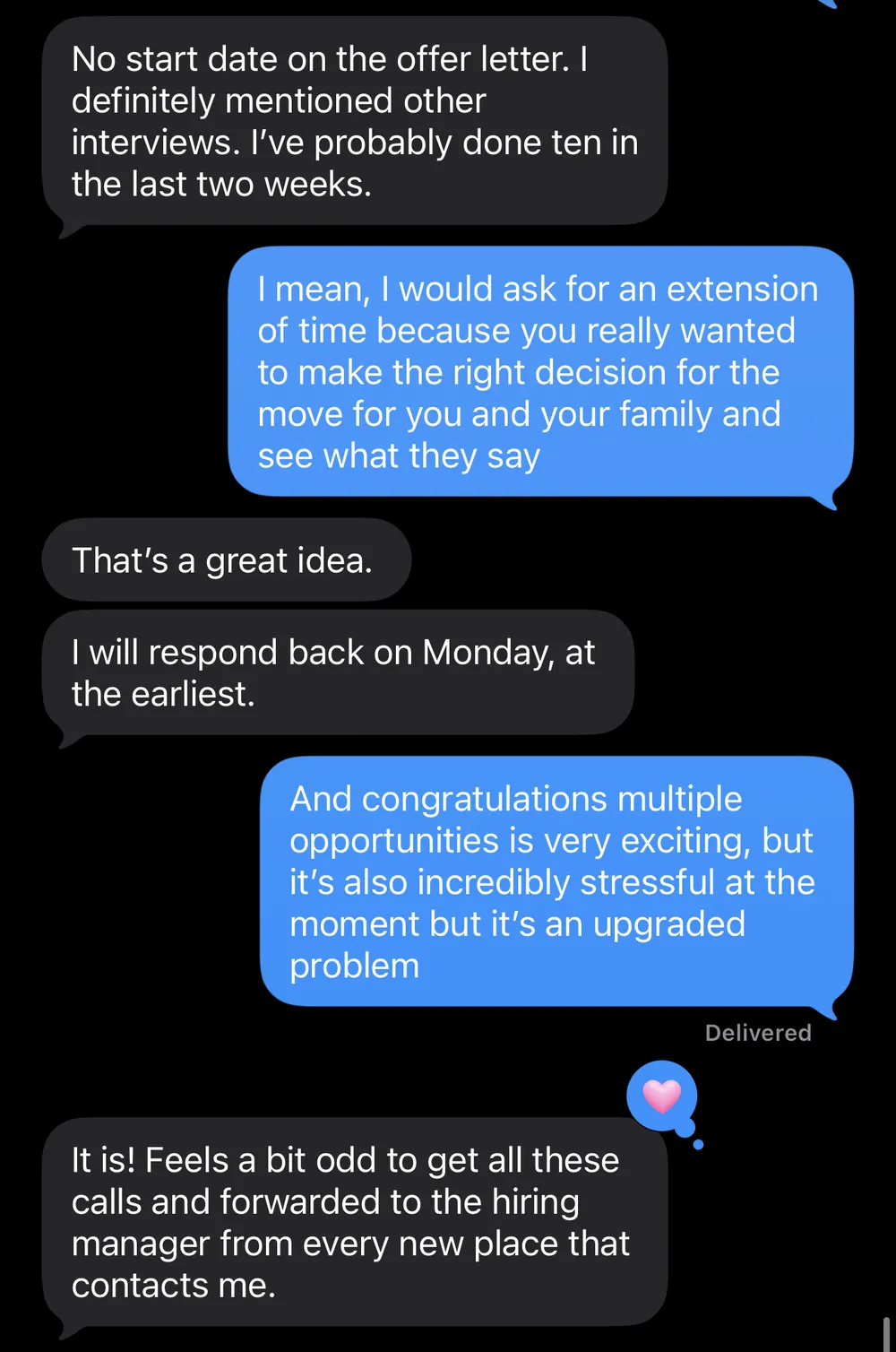 Verified client - Offer letter in hand with about ten interviews in two weeks and multiple opportunities - verified client result, Lindsay Mustain coaching