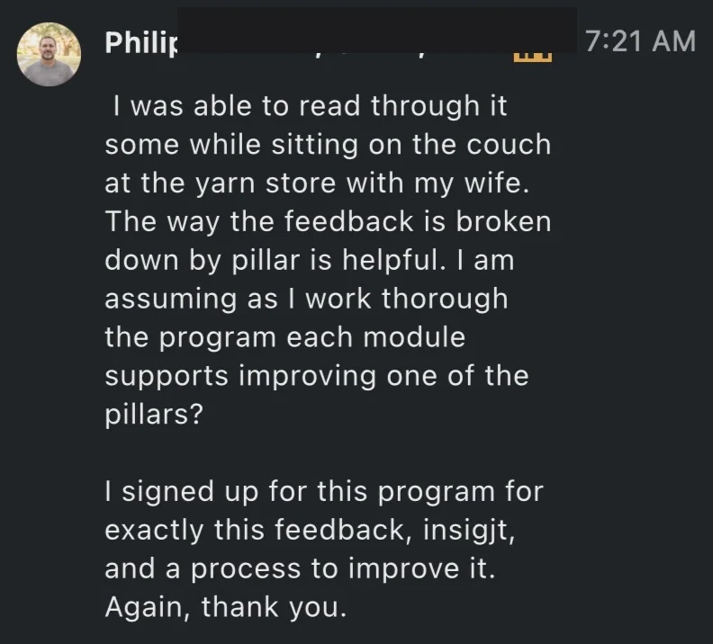 Philip, RCRA - landed the job - verified client result, Lindsay Mustain coaching